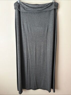 J. CREW Factory Maxi Long Skirt Heathered Grey L
